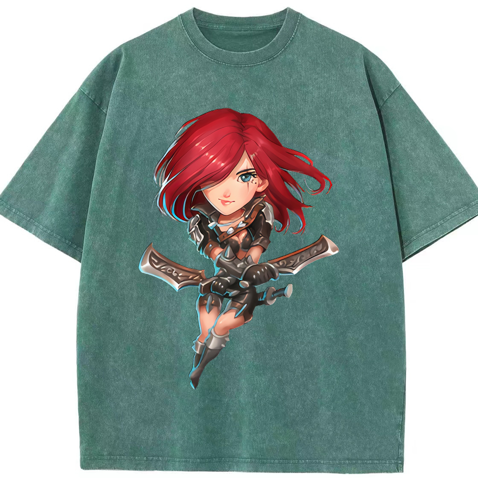 （画像用） リーグ・オブ・レジェンド League of Legends LOL 綿100% ヴィンテージ風 半袖Tシャツ（フロントプリント）